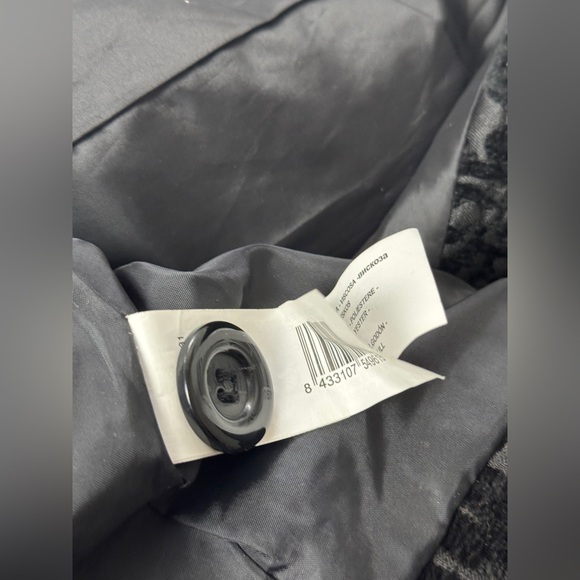 Desigual Black Brocade Coat - Picture 10 of 11